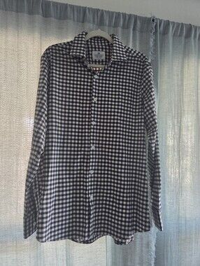 Mizzen+Main Black and White Gingham Button-Down